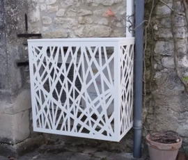 Pose cache groupe extérieur climatisation Pose cache groupe extérieur climatisation